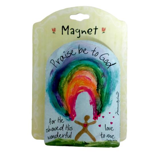 Praise Be To God Magnet – Christian Vintage - Picture 4 of 14